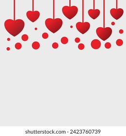 red heart key chain background, background template