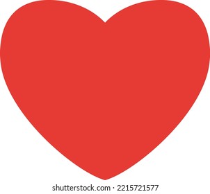 Red heart. Life icon, vector illustration.