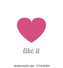 Red Heart, logo, icon.