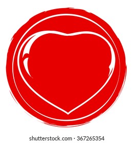 red heart love