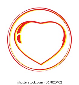 red heart love