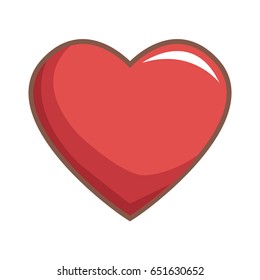 red heart love