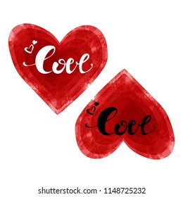 Red heart. love background Valentine's card,
