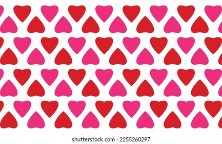 Diseño vectorial de fondo de amor al corazón rojo. Perfecto para el fondo de la tarjeta de San Valentín, envoltura de regalo, etc.