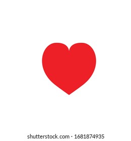 Corazón rojo, amor, como icono vectorial