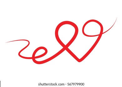 Red Heart. Love and Valentine's Day or Medical Symbol. Red Heart Love and Valentine's Day about the design.