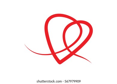 Red Heart. Love and Valentine's Day or Medical Symbol. Red Heart Love and Valentine's Day about the design.