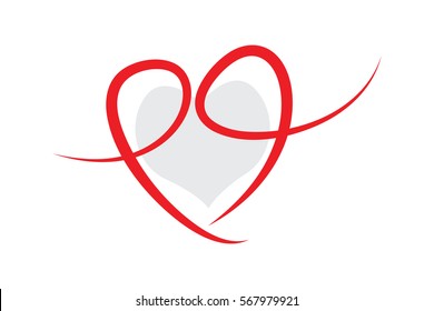 Red Heart. Love and Valentine's Day or Medical Symbol. Red Heart Love and Valentine's Day about the design.