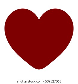 Red heart for the medicine or 
Valentine's Day. Vector eps 10