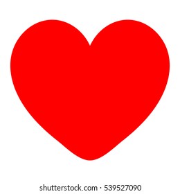 Red heart for the medicine or 
Valentine's Day. Vector eps 10