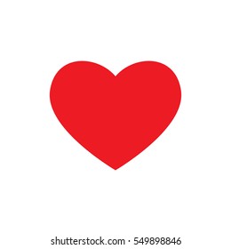 Red heart on abstract background with cut paper heart shape.Love Vector illustration