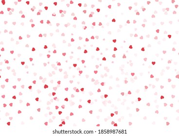 red heart on white background.