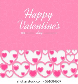 red heart on a white background. vector. valentines day concept