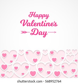 red heart on a white background. vector. valentines day concept
