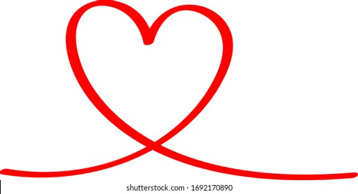 Red Heart Vector Icon Illustration Stock Vector (Royalty Free) 1269788110