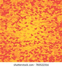 Red heart outline which consists of isolated elements. Modern style with ethnic elements in red heart outline. Can be used as print, wallpaper, cards, valentine cards, logo, background and etc.