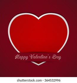 Red Heart paper background.eps10