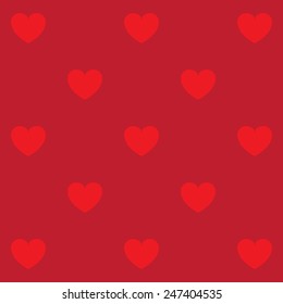 Red heart pattern 