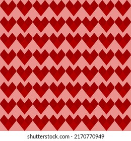 Red heart pattern background, valentine
