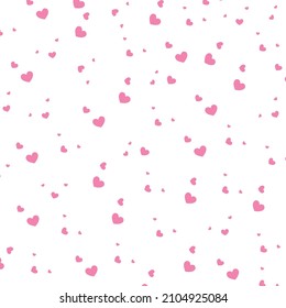 Red heart pattern. Love background Web