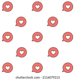 Patrón de corazón rojo. Web de fondo de amor	