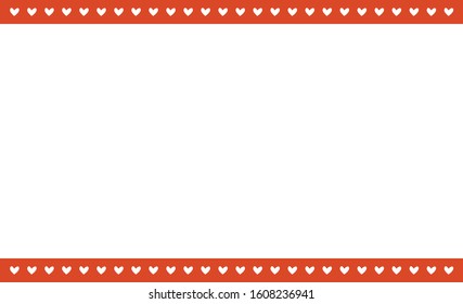 red heart pattern sweet stripe