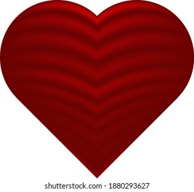 Red heart. Heart with a pattern. Valentine's Day. Festive decor. Heart shaped postcard.