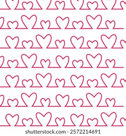 Red heart pattern for Valentines Day designs, romantic themes, greeting cards, textile prints, gift wrapping, and wedding decorations.