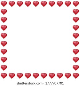 Red heart pixel art. Vector illustration.