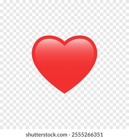 Red heart png. Heart icon, like, emoji png. Valentine's Day Heart.