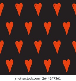 Red Heart Seamless Pattern Background. Romantic Wedding Party Wallpaper Decoration. valentine day Gift Wrapping Paper Print. Textile fabric Swatch Design. Valentine Day Symbol Art. 