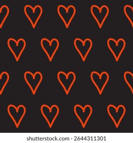 Red Heart Seamless Pattern Background. Romantic Wedding Party Wallpaper Decoration. valentine day Gift Wrapping Paper Print. Textile fabric Swatch Design. Valentine Day Symbol Art. 