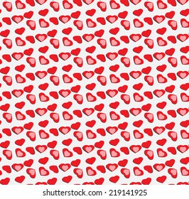  red heart seamless pattern, vector Endless texture can be used for wallpaper, pattern fills, web page,background,surface
