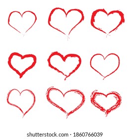 Red Heart set hand made 