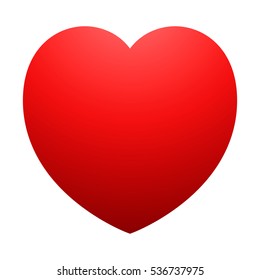 red heart shape