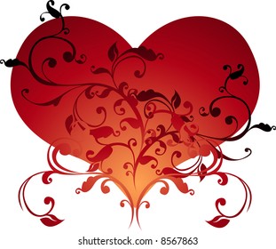 red heart shape