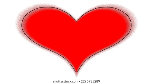 Red Heart Shape Background. Illustration for Wedding cards, Valentine Day Greetings