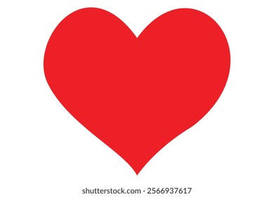 Red heart Shape icon silhouette vector illustration
