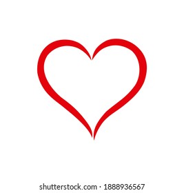 Dessin silhouette du gabarit en forme de coeur rouge. Symbole d'amour. La décoration. La décoration. Icône mariage. Saint-Valentin. Carte D'Anniversaire. Frame.Plotter coupé. Coupe au laser. Vacances. Cadeau. Passion.Art.Sticker