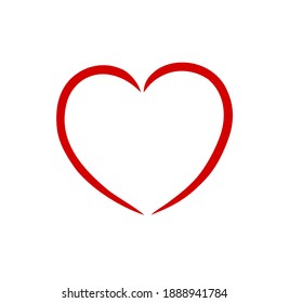 Red heart shape outline stencil silhouette drawing. Love symbol. Decor. Decoration. Wedding icon. Valentine's day. Frame.Plotter cut. Laser cutting. Holidays. Gift. Passion.Art .Sticker.Birthday Card.