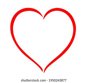 Red heart shape outline stencil silhouette drawing ,Love symbol.Decor.Decoration.Wedding icon.Valentines day.Card.Frame. Plotter cut.Laser cutting.Holidays.Passion.Vinyl wall sticker decal.Gift. Sign.