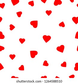Red heart shape pattern