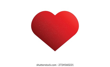 Forma de corazón rojo con Pequeños puntos blancos Palabras claves: corazón, amor, simbolo, forma, rojo, romántico