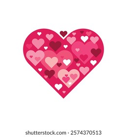 red heart shaped box isolated