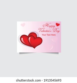 The red Heart shapes on abstract light glitter background in love concept for valentines day with sweet and romantic moment