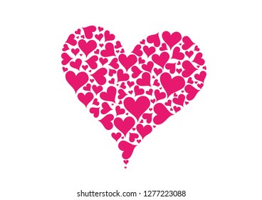 red heart sign symbol to Valentine's Day