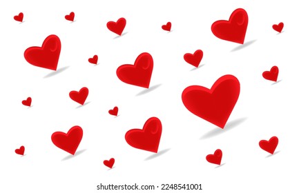 latido del corazón rojo sobre fondo blanco