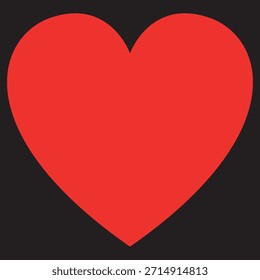 Rotes Herz in quadratischem Rahmen Symbol