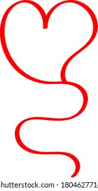The red heart is a symbol of love and faith. Valentine's day splash template, romantic stylish design.