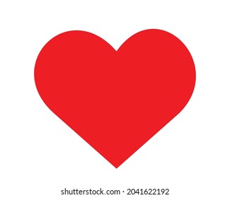 Red Heart symbol vector illustration